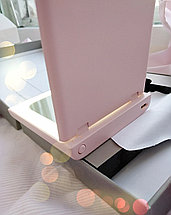 Многофункциональное зеркало-повербанк VH Portable Beauty Mirror M01 (White/Pink) (shu), фото 3