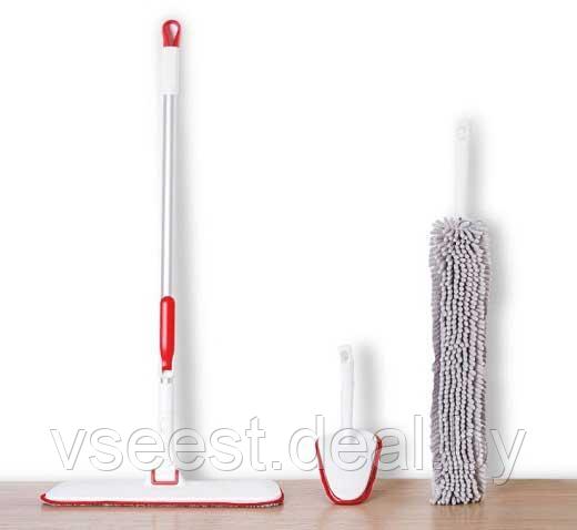 Набор для уборки 3 в 1 Yi Jie household cleaning small suit TZ-01 red-grey (shu) - фото 2 - id-p127471958