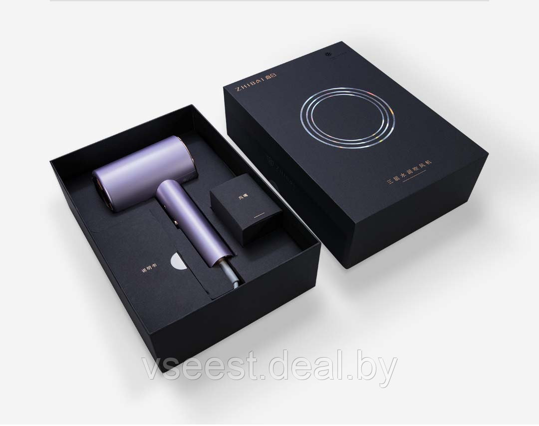 Фен Xiaomi Zhibai Anion Hair Care Dryer HL512 purple (shu) - фото 4 - id-p127471968