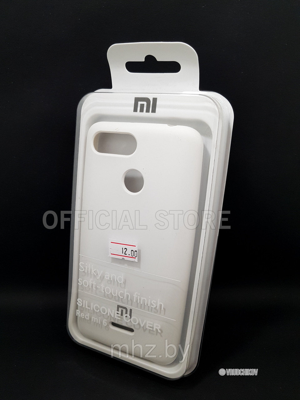 Чехол-накладка для Xiaomi Redmi 6 (силикон) белый/черный - фото 2 - id-p127481155