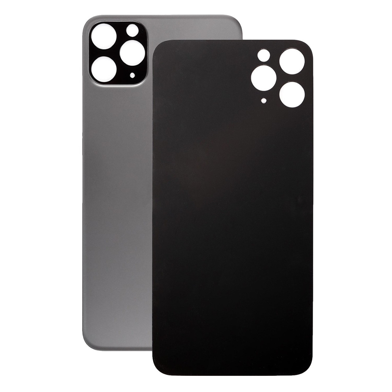 Задняя крышка для Apple iPhone 11 Pro (широкое отверстие под камеру), черная - фото 1 - id-p61489191
