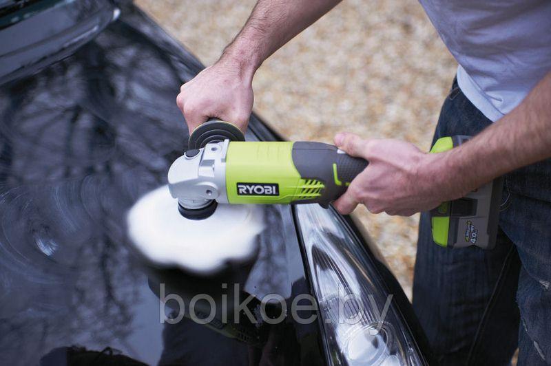 Углошлифмашина аккумуляторная RYOBI R18AG-0 (ONE+, без батареи) - фото 4 - id-p127501997