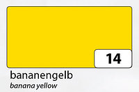 FOLIA Цветная бумага, 300г, A4, желтый банановый