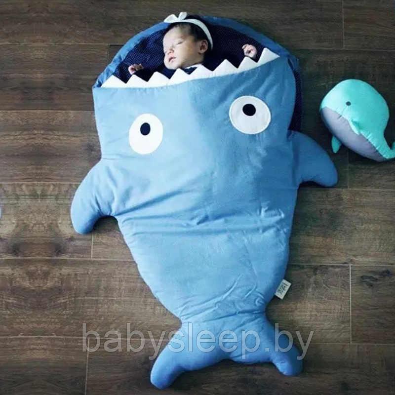 Спальный мешок для ребенка. Новорожденного. Акула., фото 1
