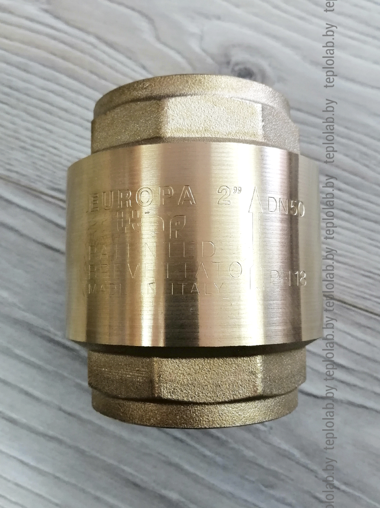 Обратный клапан с металлическим седлом Itap Europa 2" ВР - фото 4 - id-p127526125