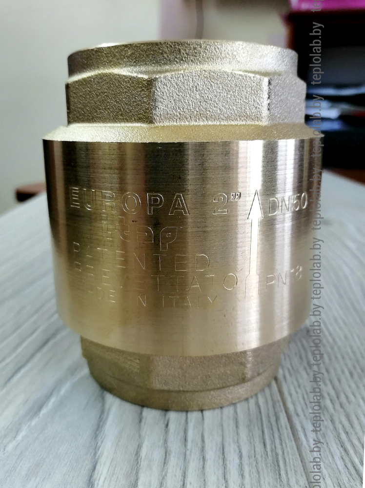 Обратный клапан с металлическим седлом Itap Europa 2" ВР - фото 2 - id-p127526125