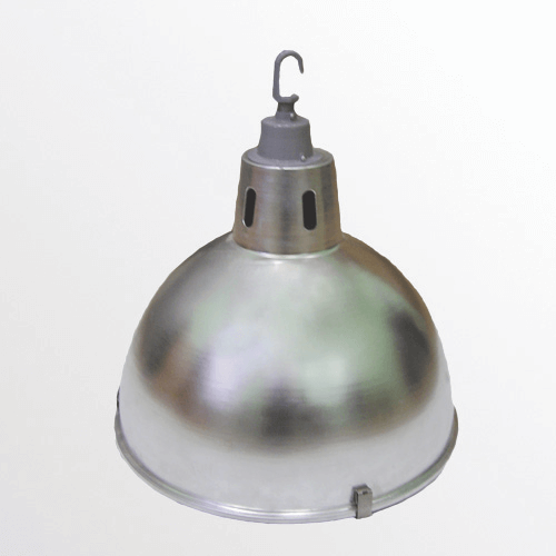 Светильник подвесной НСП 009-В Е40 d=470мм со стеклом и решеткой - фото 1 - id-p127529745