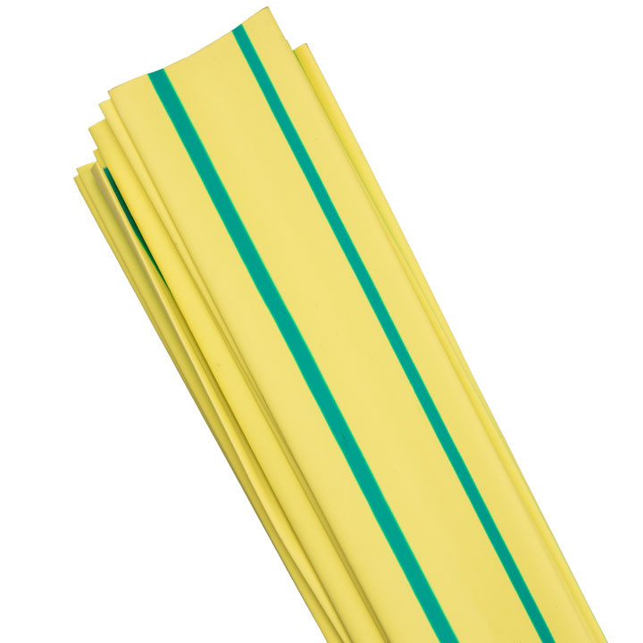 Термоусаживаемая трубка ТУТ 20/10 желто-зеленая ETP - фото 1 - id-p127531922