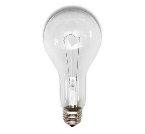 Лампа накаливания 200W (Т 230-200) А65 E27, термоизлучатель - фото 1 - id-p127531938