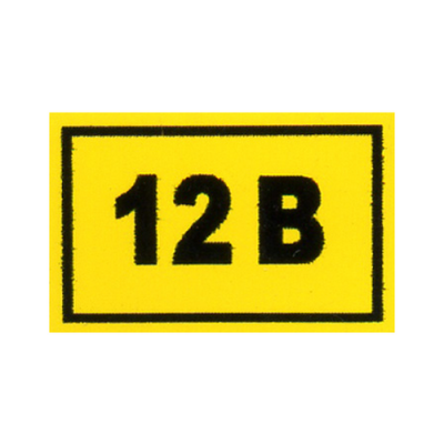 Комплект наклеек из 10 шт. "12в", р-р 1*1,5см , цветн., с/к из пленки ПВХ, с подрезкой - фото 1 - id-p127534076