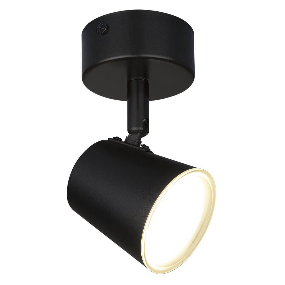 Настенно-потолочный светодиодный светильник DLR025 5W 4200K черный матовый - фото 1 - id-p127536153