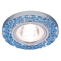 Встраиваемый точечный светильник с LED подсветкой 2194 MR16 SL/BL зеркальный/голубой
