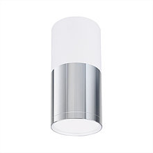 Накладной потолочный светодиодный светильник 
DLR028 6W 4200K белый матовый/хром