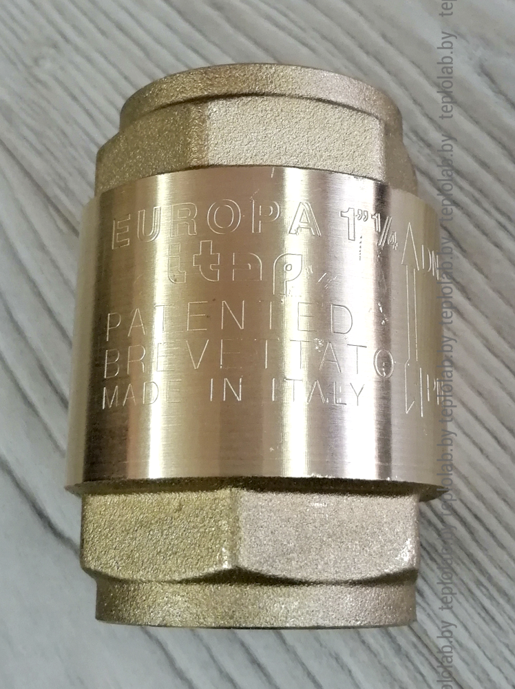 Обратный клапан с металлическим седлом Itap Europa 1 1/4" ВР - фото 4 - id-p127535585