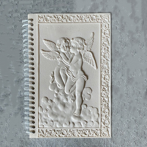 Записная книжка с ангелочками большая, фото 1
