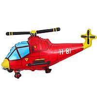 Шар (38''/97 см) Фигура, Вертолет, Красный