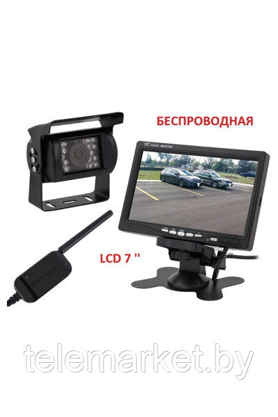 Беспроводная камера заднего вида SiPL с монитором LCD 7 Комплект AK307