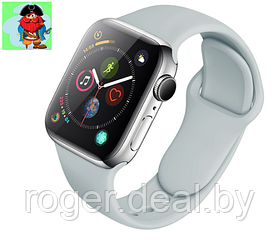 Силиконовый ремешок для Apple Watch 38/40 мм, цвет: Бетон
