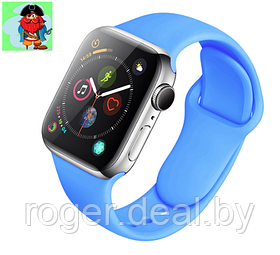 Силиконовый ремешок для Apple Watch 38/40 мм, цвет: голубой