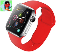 Силиконовый ремешок для Apple Watch 38/40 мм, цвет: Красный