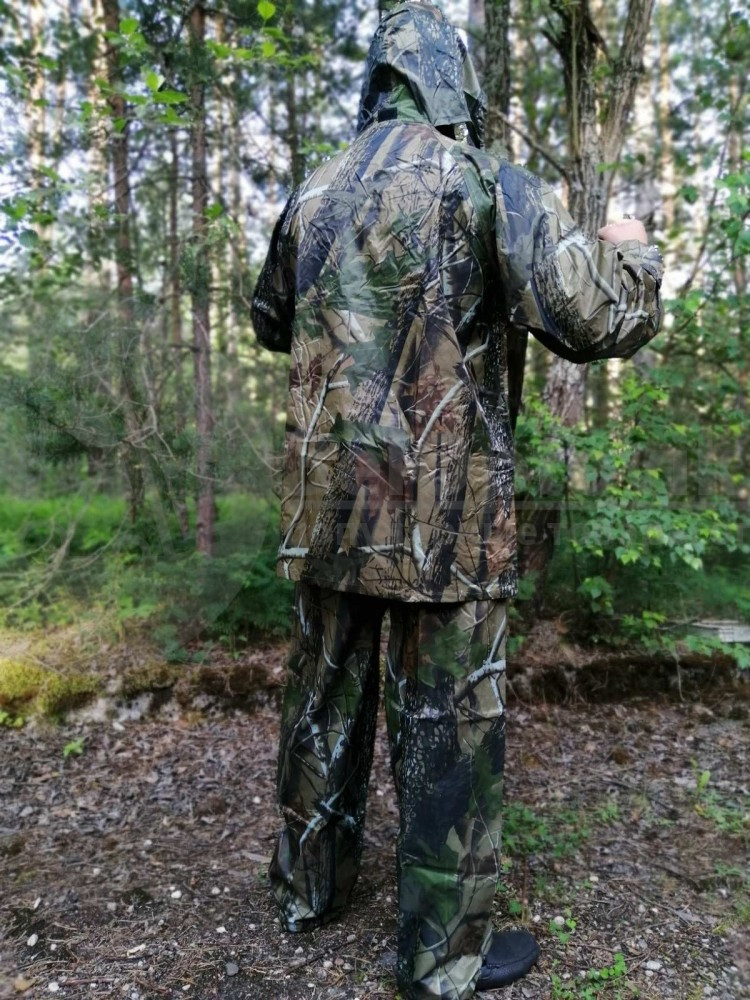 Костюм камуфляжный (Маскхалат) для охоты и рыбалки летний, непромакаемый. Браш хвоя (одевается поверх одежды) - фото 8 - id-p127565490