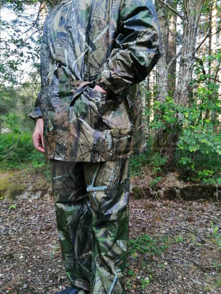 Костюм камуфляжный (Маскхалат) для охоты и рыбалки летний, непромакаемый. Браш хвоя (одевается поверх одежды) - фото 5 - id-p127568899