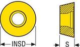 Пластина твердосплавная для дисковых фрез RPHT1204M0T-4-M08,F40M (Швеция), фото 3