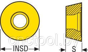 Пластина твердосплавная для дисковых фрез RPHT1204M0T-4-M13,MP2050 (Швеция) - фото 3 - id-p127579455