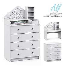 АТОН Комод раскладной СИРИУС Alf 804 Слоновая кость