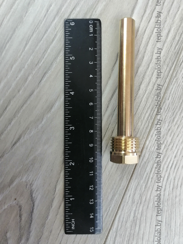 Гильза погружная под термометр Watts 1/2", 100 мм - фото 3 - id-p127590687
