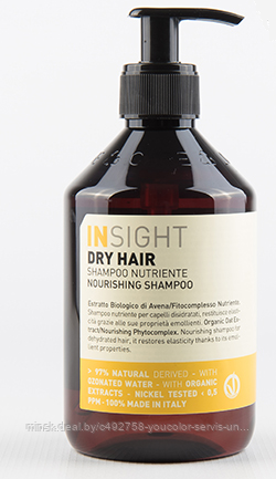Увлажняющий шампунь для сухих волос Insight Nourishing Shampoo Dry Hair 900 мл