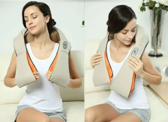 Роликовый массажёр для шеи, спины и плеч Massager of Neck Kneading (Просто Космос)