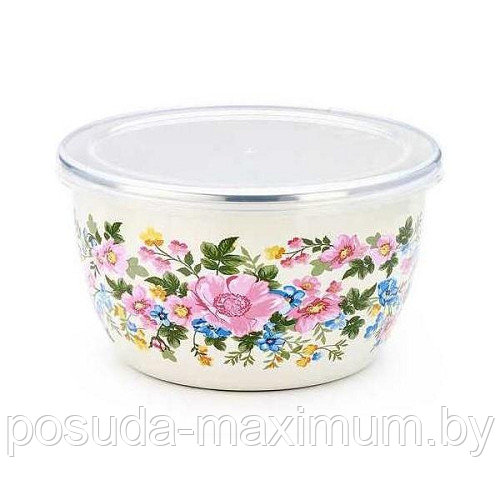 Миска с пластиковой крышкой 2,45 л 334573