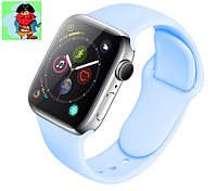 Силиконовый ремешок для Apple Watch 42/44 мм, цвет: Лазурный