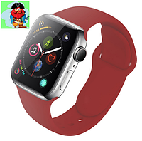 Силиконовый ремешок для Apple Watch 42/44 мм, цвет: Коралловый