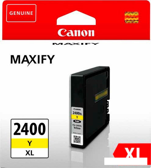 Тонер Canon PGI-2400XL Y - фото 1 - id-p115511651