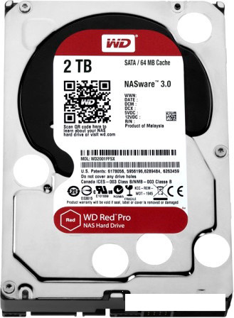 Жесткий диск WD Red Pro 2TB [WD2002FFSX] - фото 1 - id-p117077080