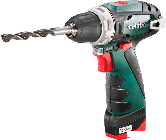 Дрель-шуруповерт Metabo PowerMaxx BS Basic 600080500 с 2-мя АКБ 2 Ah - фото 1 - id-p109367215