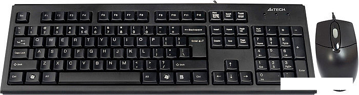 Мышь + клавиатура A4Tech KRS-8372 USB Black - фото 1 - id-p115536284