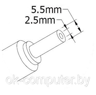 Оригинальная зарядка (блок питания) для ноутбука Lenovo CPA-A065, AA26600L, 65W, штекер 5.5x2.5 мм БУ - фото 2 - id-p127620305