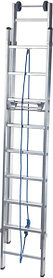 Лестница алюминиевая тросовая двухсекционная индустриальная 20 ст. NV 500