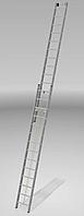 Лестница алюминиевая тросовая двухсекционная индустриальная 14 ст. NV 500