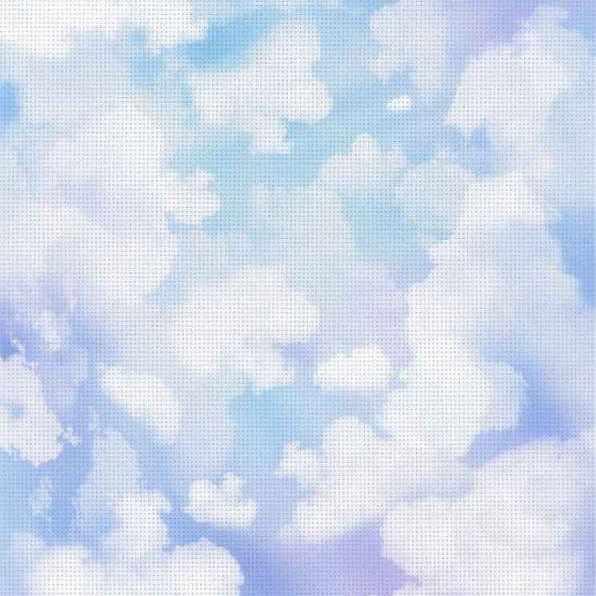 Канва дизайнерская "Облака" , белый/голубой, 21*30 см - фото 1 - id-p127624941