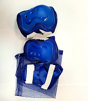 Защита детская для катания на роликах, скейтах, цвет синий, (6 предметов), арт.h223