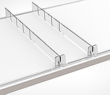 Пластиковый обламывающийся разделитель высотой 30 мм с передним ограничителем 35 мм, фото 3