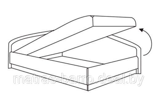 Тахта двуспальная Угловая 150 с подъемным механизмом - фото 6 - id-p127674658