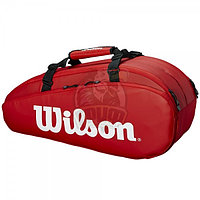 Чехол-сумка Wilson Tour 2 Small на 6 ракеток (красный) (арт. WRZ847909)