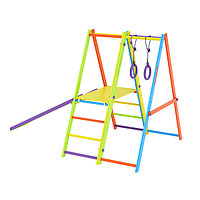 Комплекс Tigerwood Everest Plus: модуль площадка + гимнастический модуль + горка + гимнастические кольца