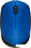 Мышь Logitech M171 Wireless Mouse синий/черный [910-004640]