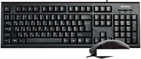 Мышь + клавиатура A4Tech KR-8520D - фото 1 - id-p115510438